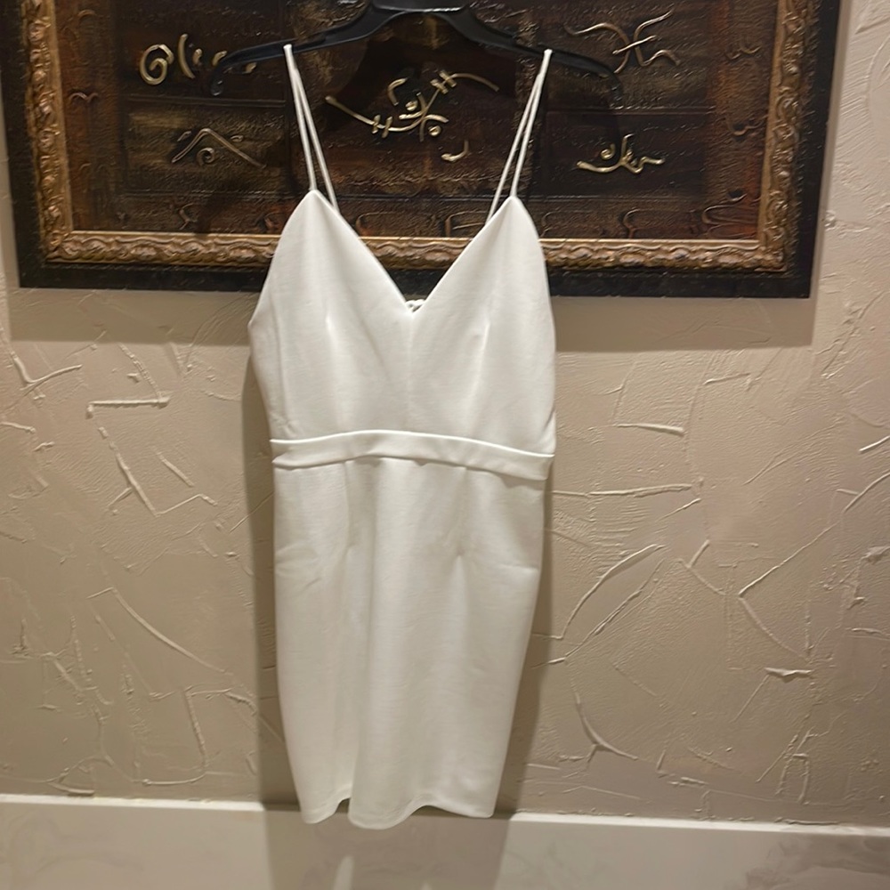 Glamorous white shirt dress